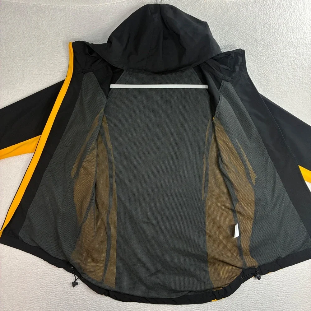 Missouri Tigers Jacket Women L Black Gold Full Zip Hooded Mizzou University Run - Picture 2 of 9
